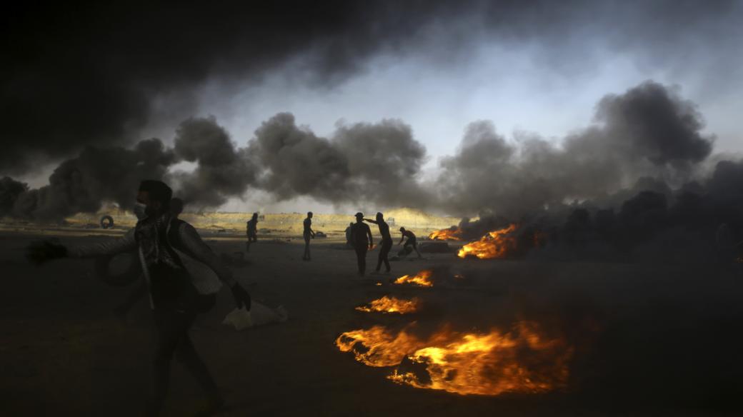 demonstrace, násilí, pásmo Gazy