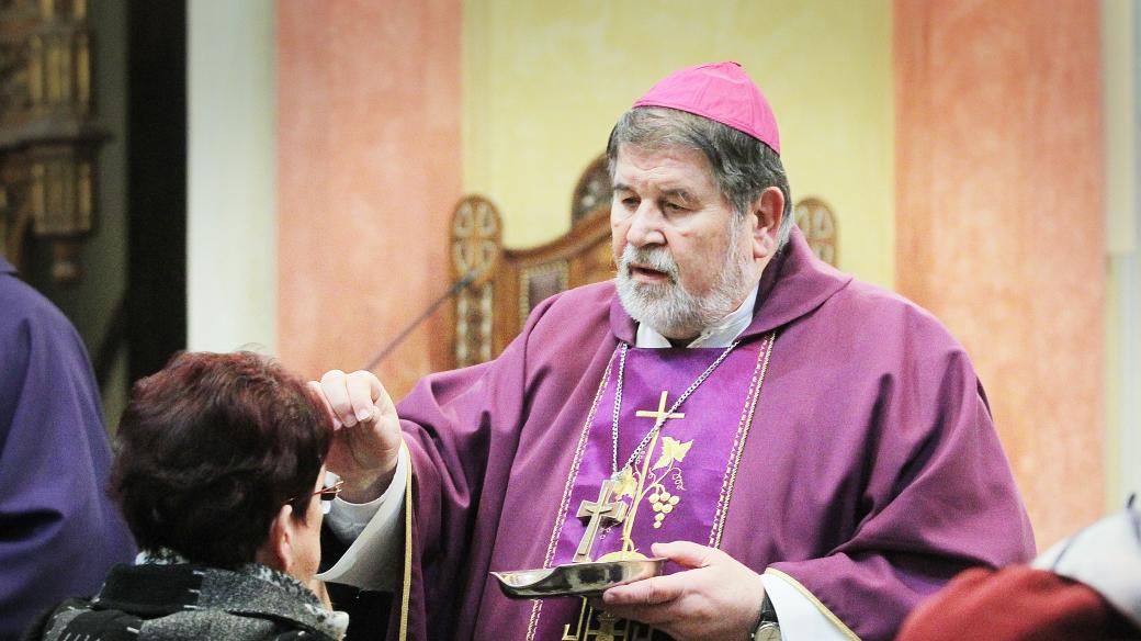 Českobudějovický biskup Jiří Paďour (1943-2015) na snímku z roku 2012