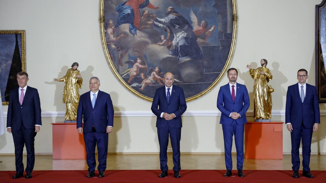 Čtyři premiéři Visegrádské skupiny se setkali v Lublani se slovinským předsedou vlády Janezem Janšou