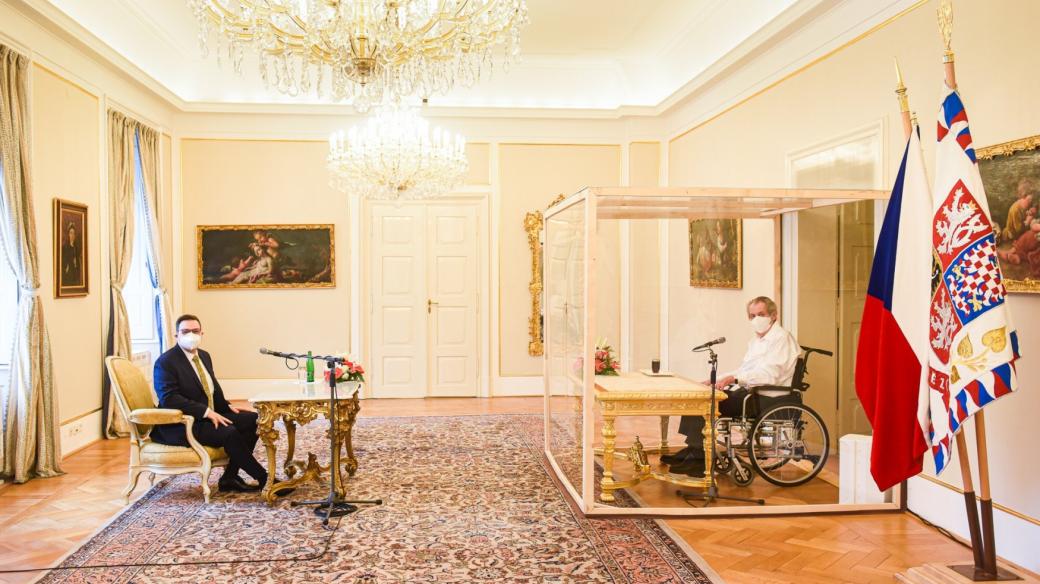 Prezident Miloš Zeman přijal na zámku v Lánech kandidáta na ministra zahraničí Jana Lipavského