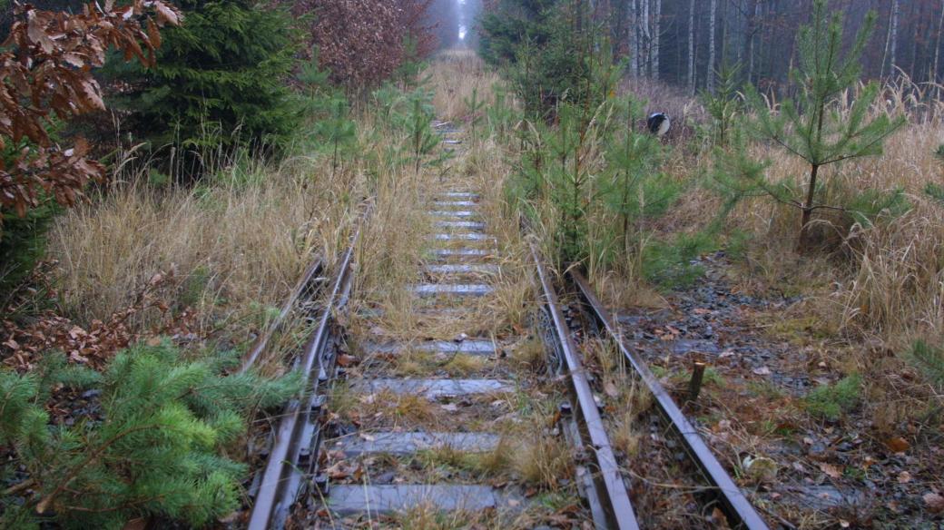 Kvůli špatnému stavu je 12kilometrový úsek trati z Kralovic do Mladotic v dlouhodobé výluce