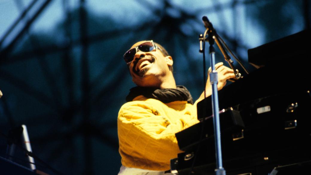Stevie Wonder na snímku z 80. let