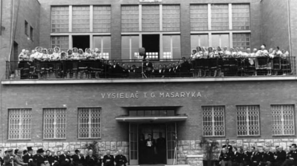 Budova vysílače TGM v Banské Bystrici (24. 5. 1936)