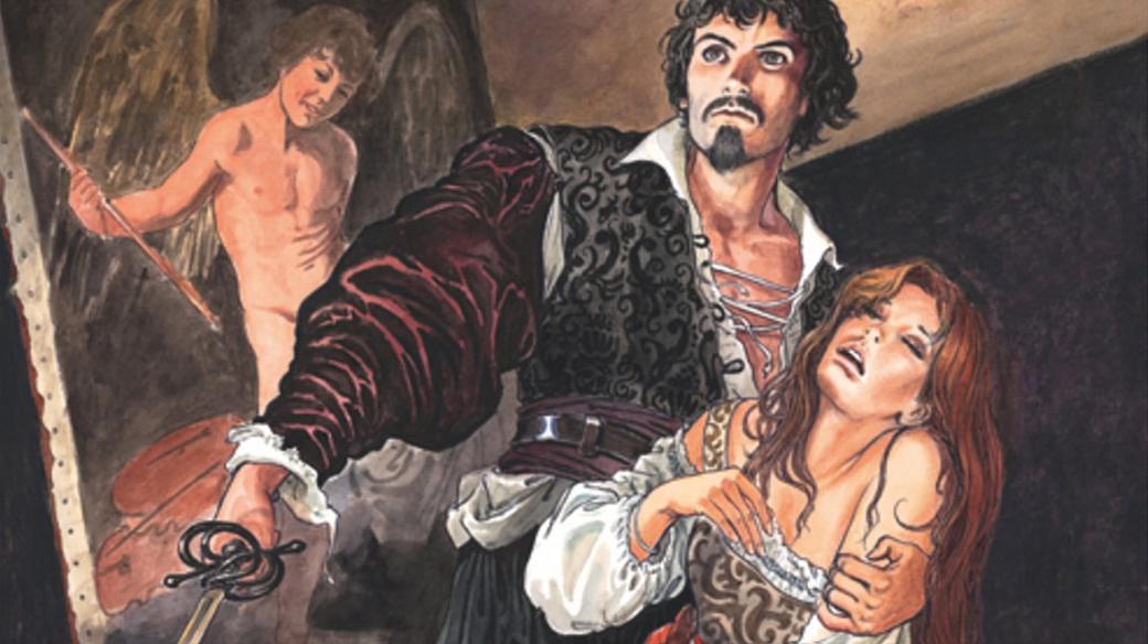 Výřez z obálky komiksu Caravaggio