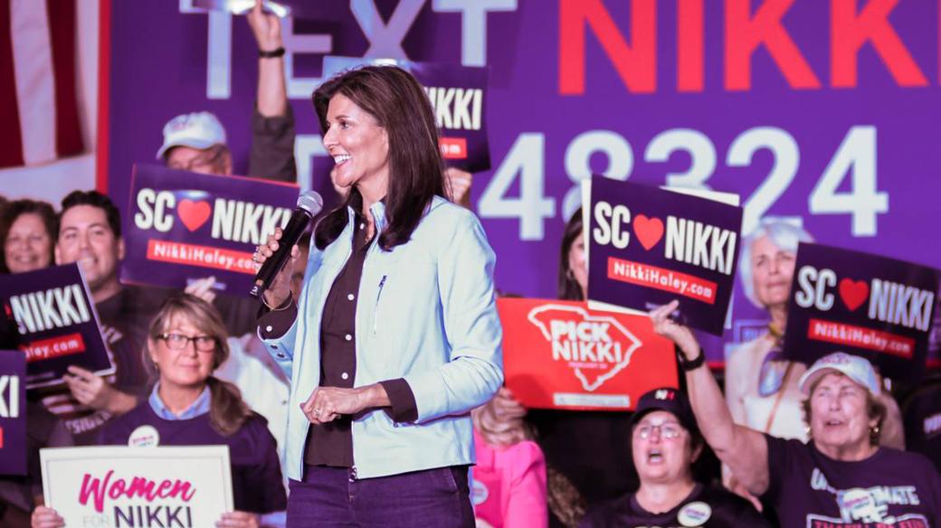 Nikki Haleyová, republikánská kandidátka v amerických prezidentských volbách