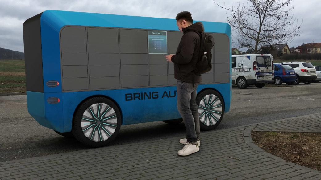 Vizualizace možné podoby start-upu Bring Auto z blízké budoucnosti