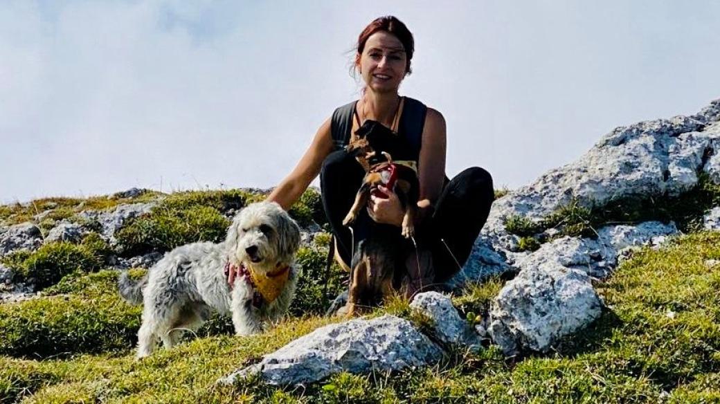 Olga Ningerová Šimonová se svými psy
