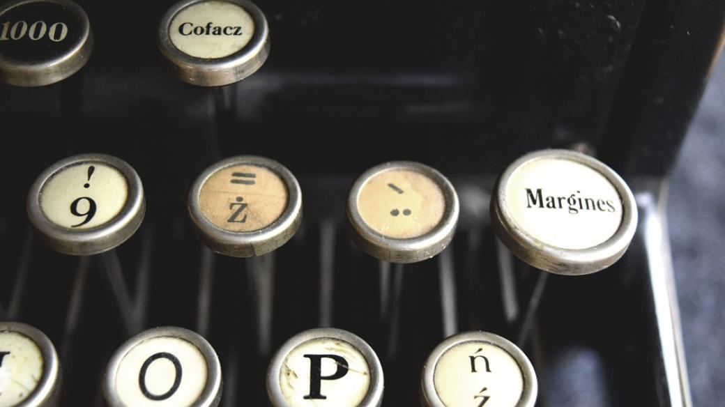 Klapky psacího stroje