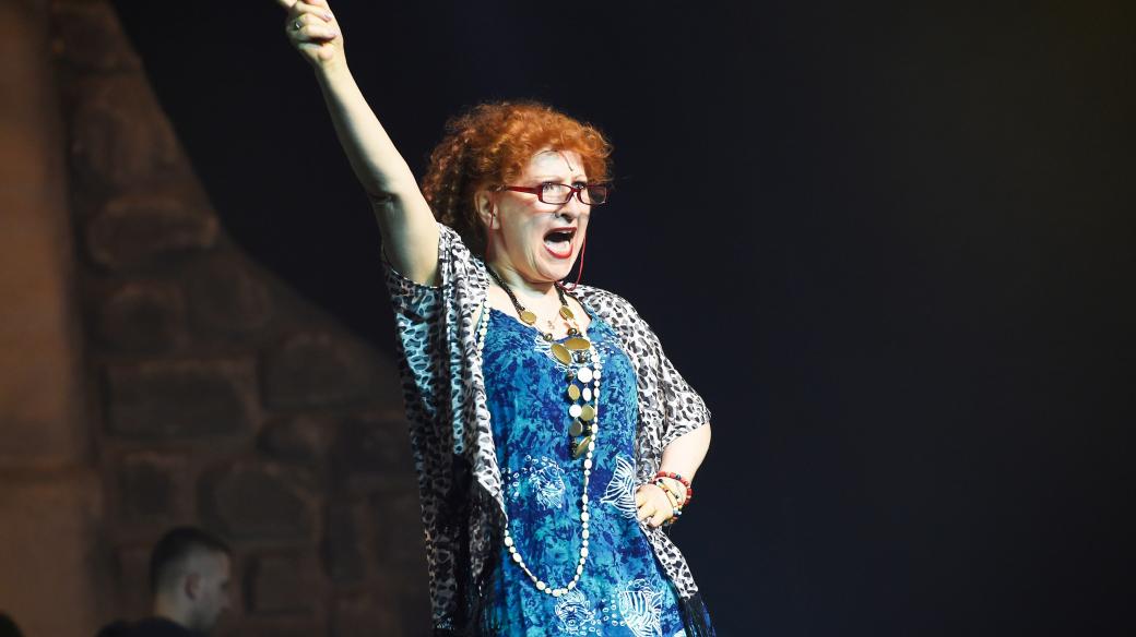 Jaroslava Kretschmerová v Divadle Hybernia na obnovené premiéře muzikálu Mamma Mia!