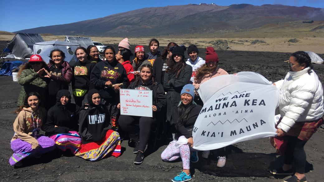Mauna Kea - protestující