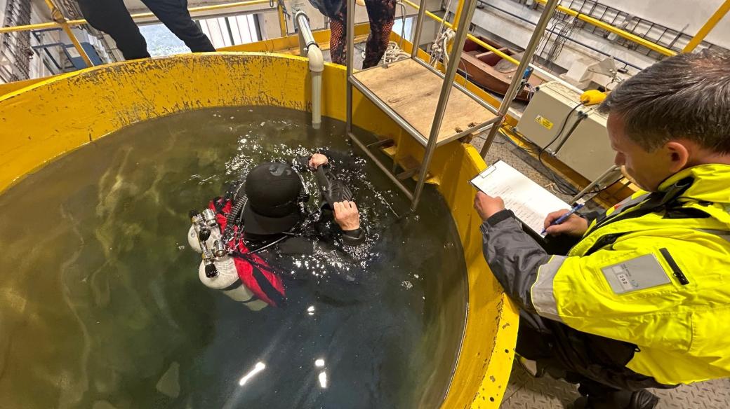 Zkušebna potápěčské techniky ve Vojenském technickém ústavu ve Vyškově