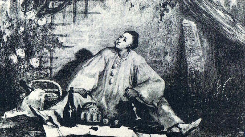 Jean-Gaspard Deburau: Pierrot gourmand, 1830