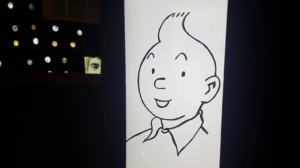 Na začátku Hergého světového úspěchu byla jednoduchá černobílá kresba reportéra Tintina.