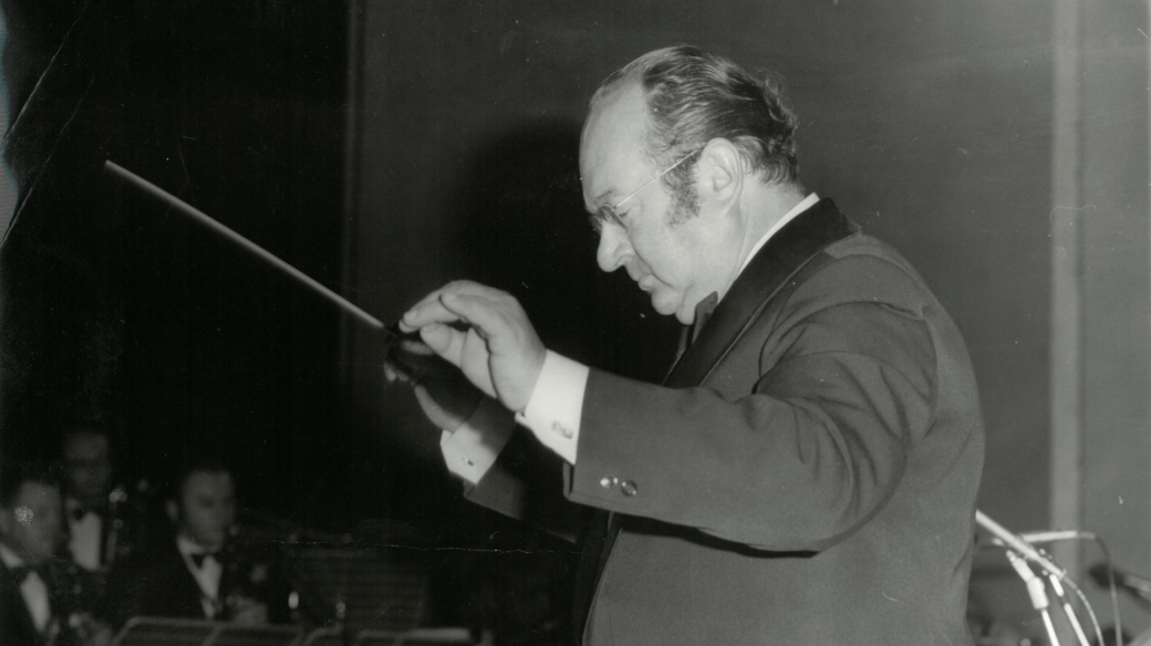 Dirigent Jiří Hudec. Slavnostní koncert OSB, 14. října 1976