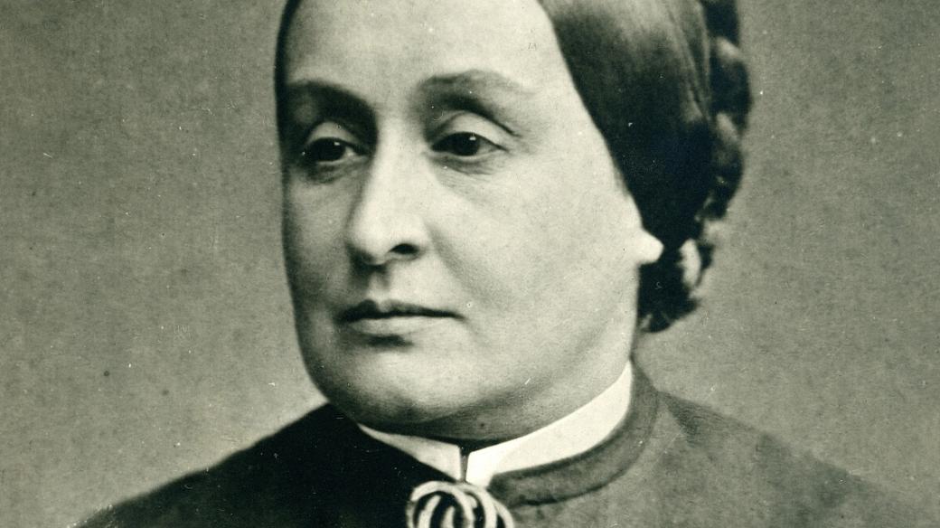Spisovatelka Karolina Světlá, kolem 1890