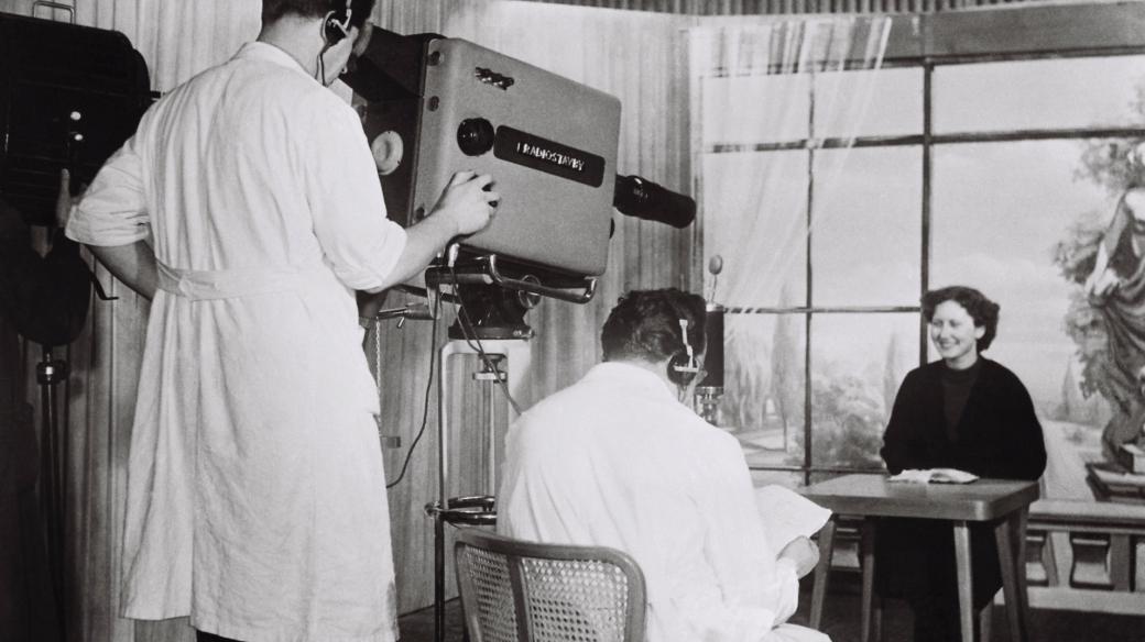 Televizní studio Ostrava v roce 1956
