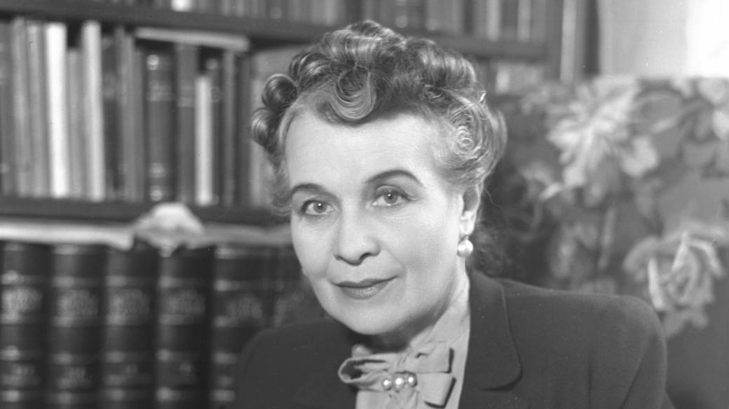 Herečka Míla Pačová na snímku z roku 1950