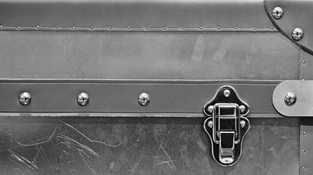 Detail starého kufru