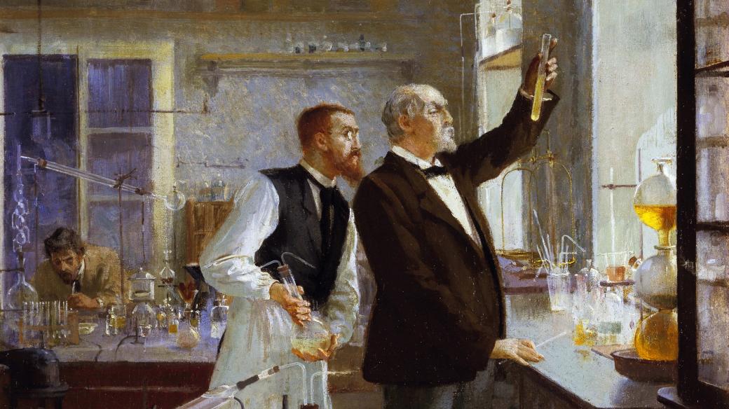 Robert Koch v laboratoři