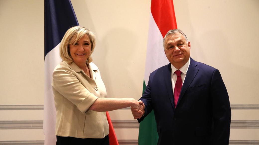Marine Le Penová a Viktor Orbán
