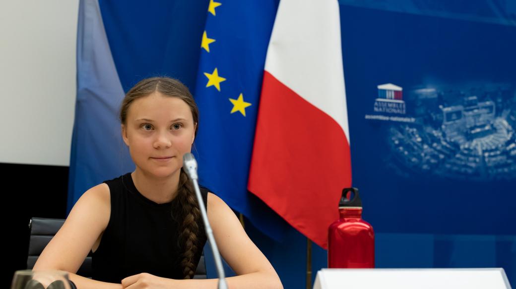 Aktivistka Greta Thunbergová v Paříži
