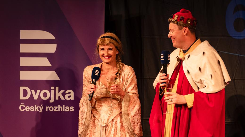 Kateřina Březinová a Petr Sobotka při oslavách 60 let Meteoru