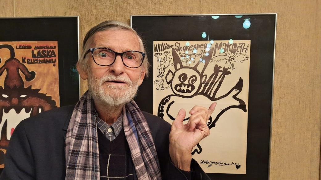 Jan Schmid a výstava plakátů v libereckém Naivním divadle k 60. výročí založení Studia Ypsilon