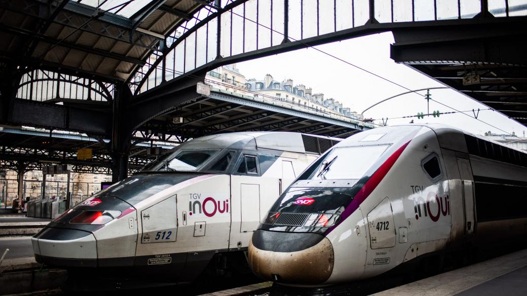 TGV na Gare de l'Est v Paříži