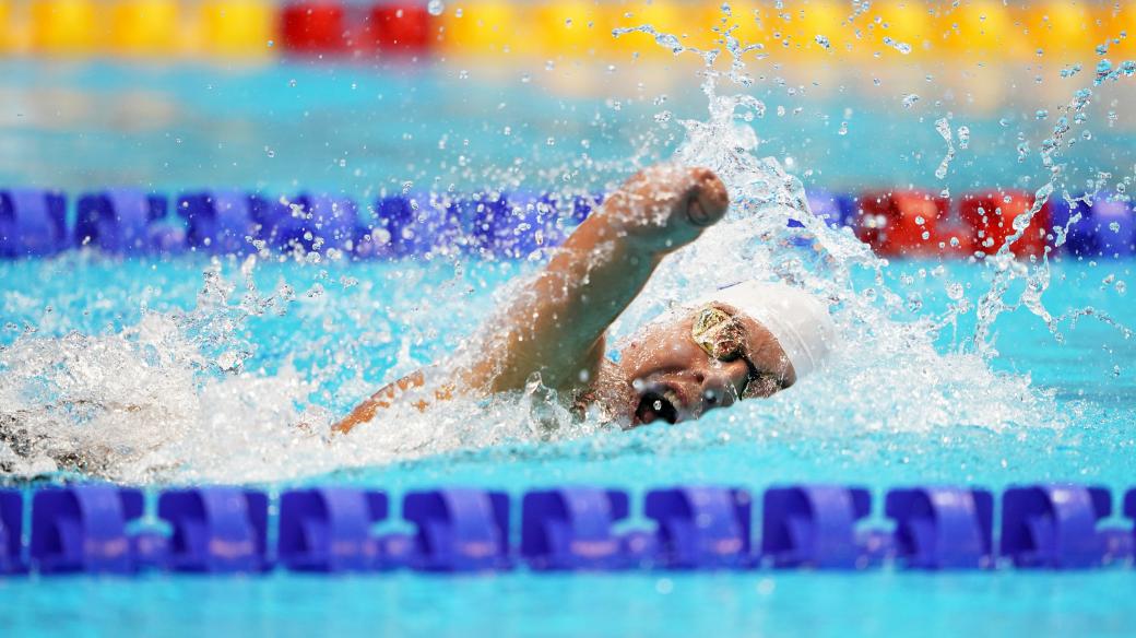 Paralympijský plavec Jonáš Kešnar