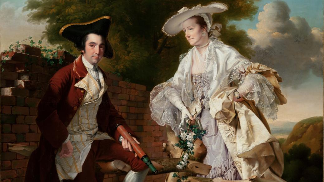 Sňatek nejen z rozumu - Joseph Wright of Derby, Podobizna Petera Burdetta a jeho ženy Hannah, 1765