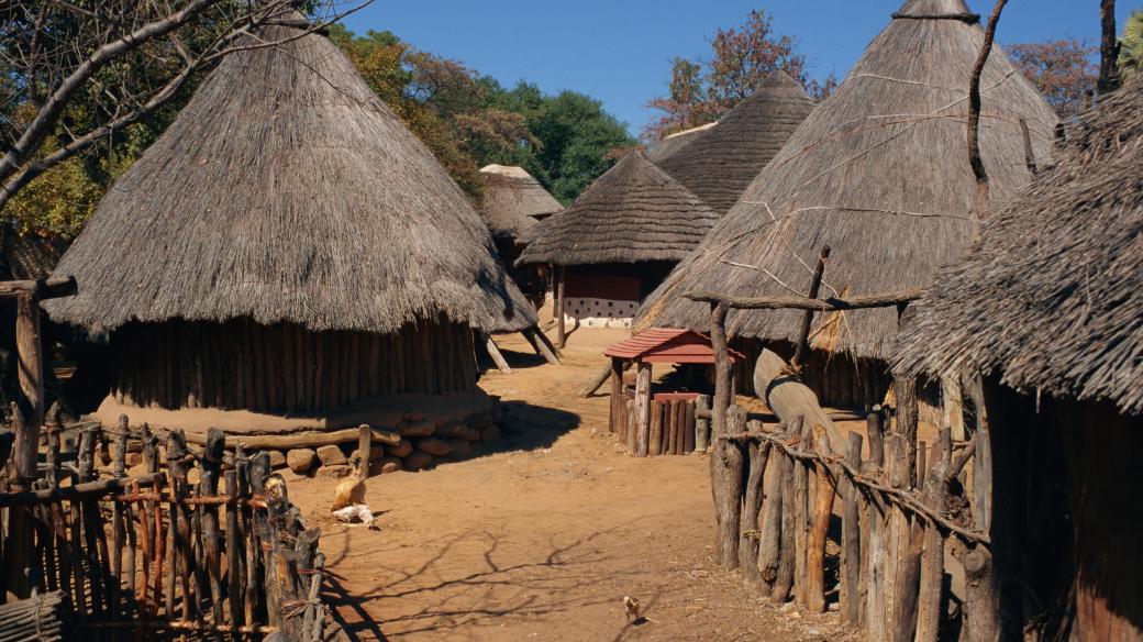 Zimbabwe, vesnice, domy