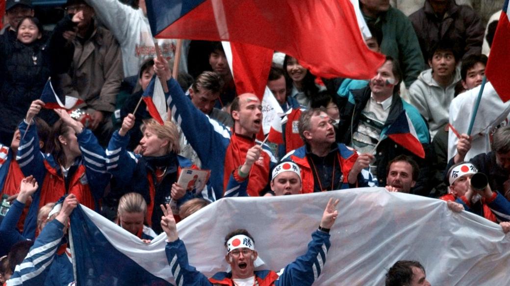 Čeští fanoušci na ZOH v Naganu 1998