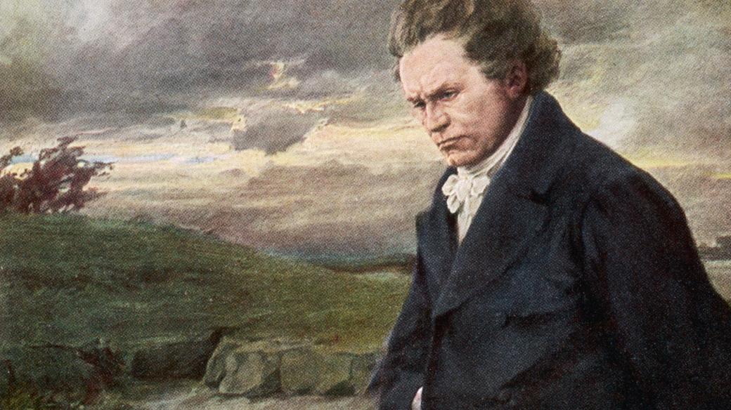 Ludwig van Beethoven při procházce za větrného dne