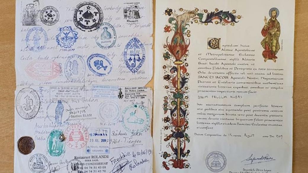 Další z dokumentů Pavola Kubáse z pouti do Santiaga de Compostela