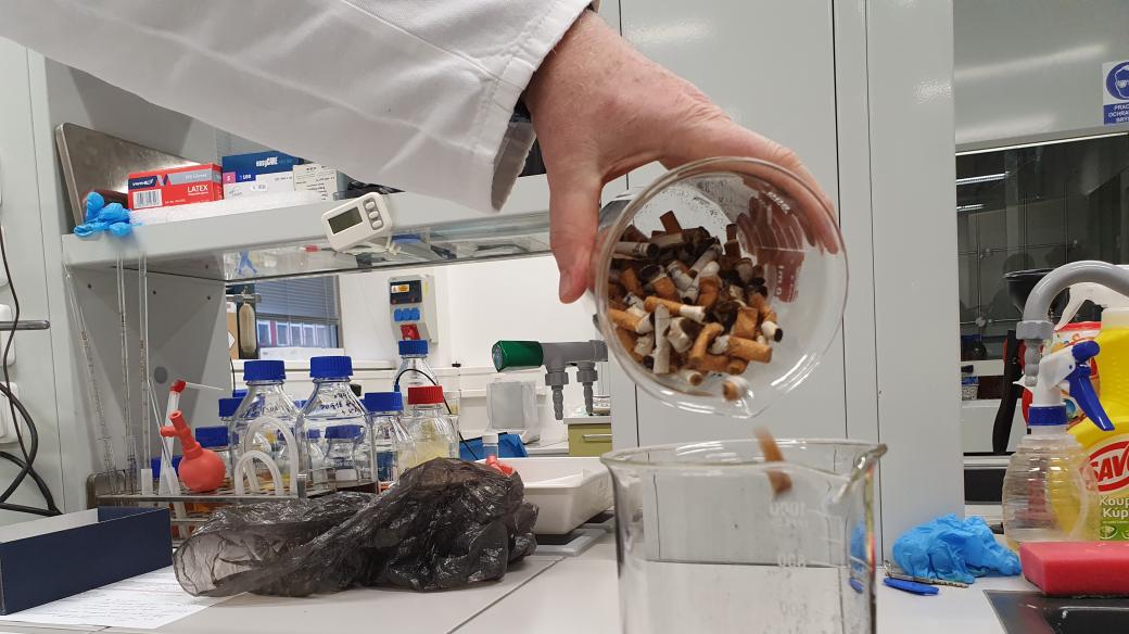Univerzita Tomáše Bati ve Zlíně, výroba nanovláken z nedopalků cigaret