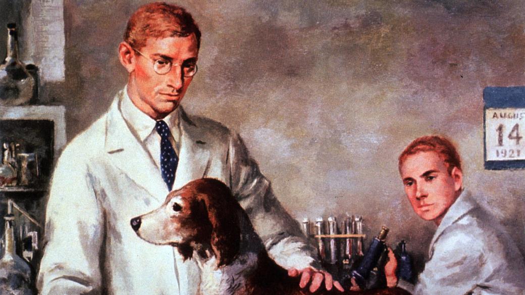 Frederick Grant Banting a Charles Best, nositelé Nobelovy ceny za objev inzulinu
