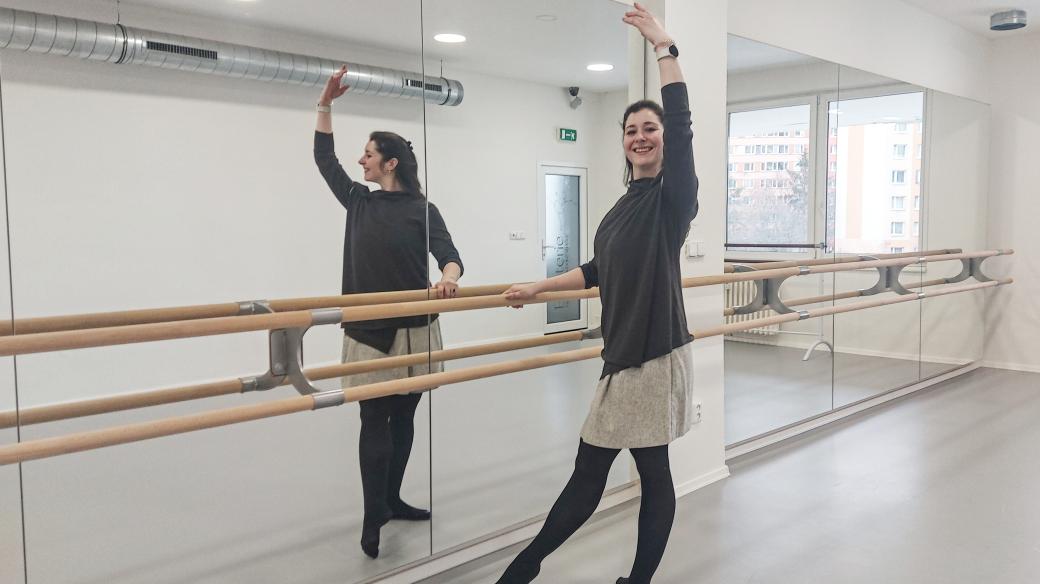Tereza Krupičková ve svém tanečním studiu Baleterie
