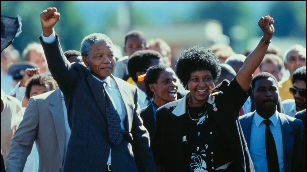 Winnie Mandelová a Nelson Mandela