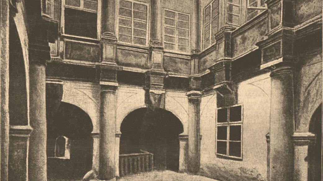 Palác Jakub Baševi z Treuenburka v pražském židovském ghettu na Třístudničním plácku, zbořen během asanace