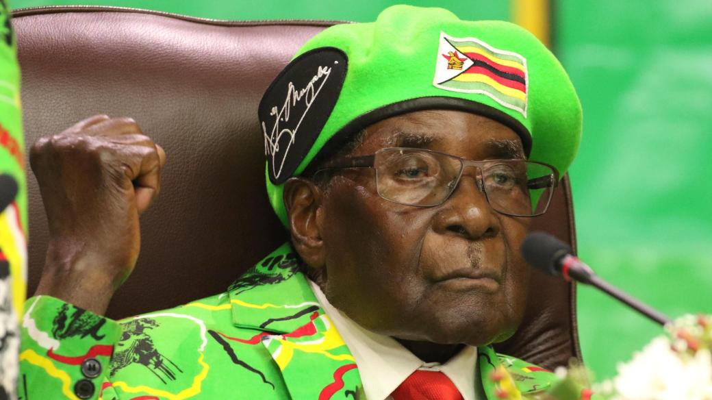 Prezident Zimbabwe Robert Gabriel Mugabe v roce 2017