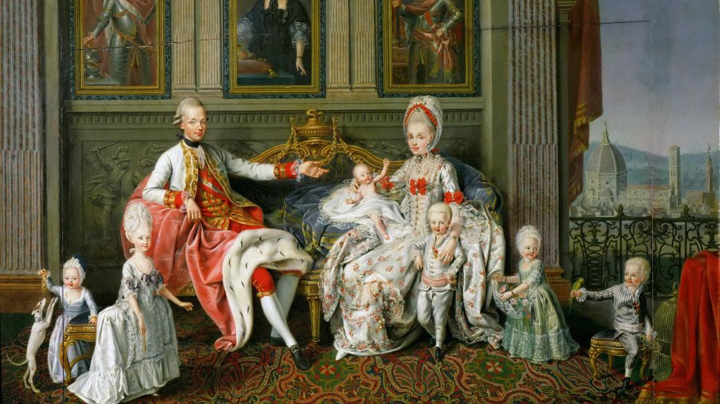 Leopold s rodinou