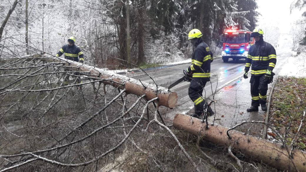 Hasiči v Libereckém kraji odstraňují popadané stromy