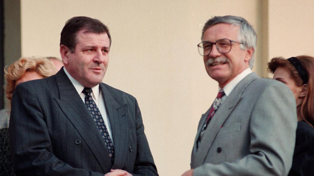 Vladimír Mečiar a Václav Klaus. Muži, kteří rozdělili Československo