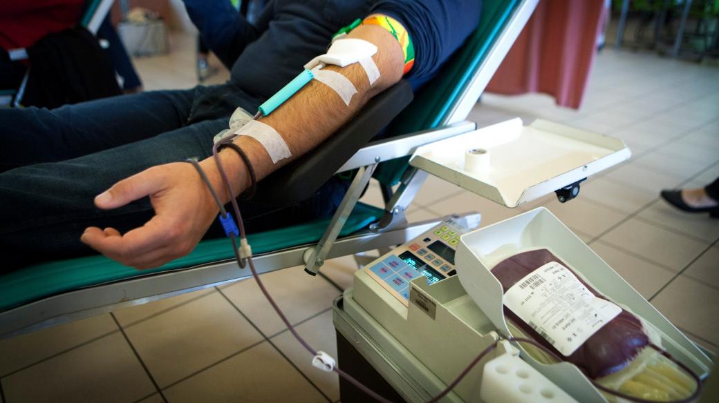 Darování krve, dárcovství krve, odběr krve, transfuzní stanice (ilustrační foto)