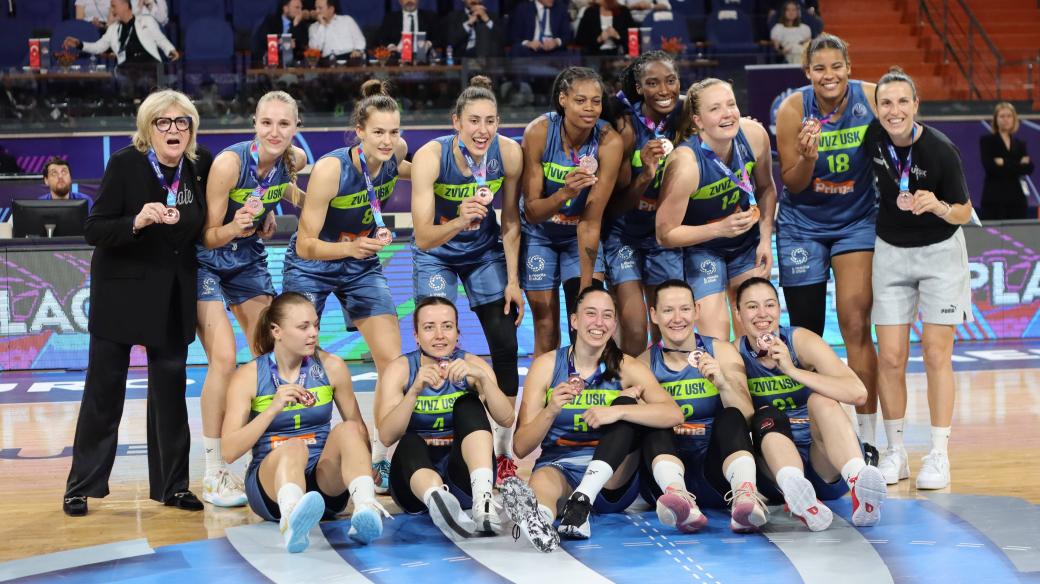 Basketbalisty USK Praha dosáhly v Eurolize na bronzovou medaili