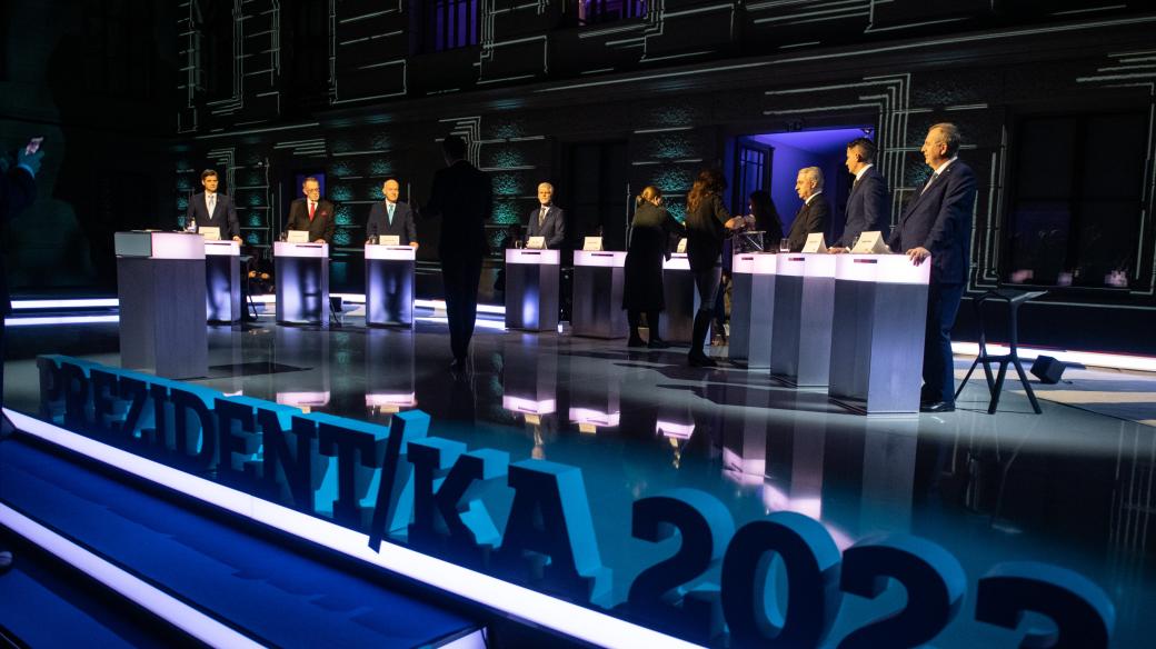 Prezidentská debata České televize.