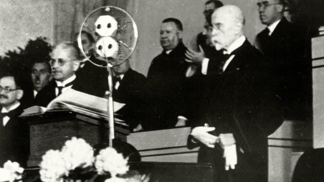 Tomáš Garrigue Masaryk v roce 1934