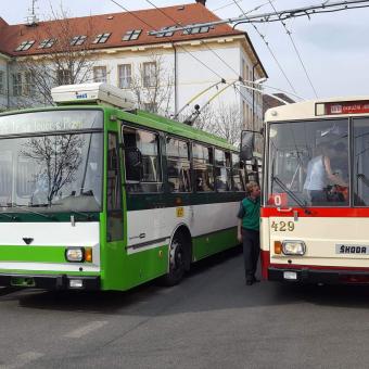 Poslední cestující v Plzni svezl trolejbus Tr14M  9. dubna 2018 večer, kdy se vydal na symbolickou rozlučkovou jízdu