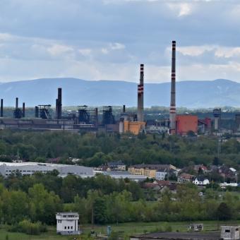 Areál Liberty Ostrava (pohled z Bolt Tower v Dolní oblasti Vítkovice)