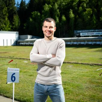 Biatlonista Michal Krčmář